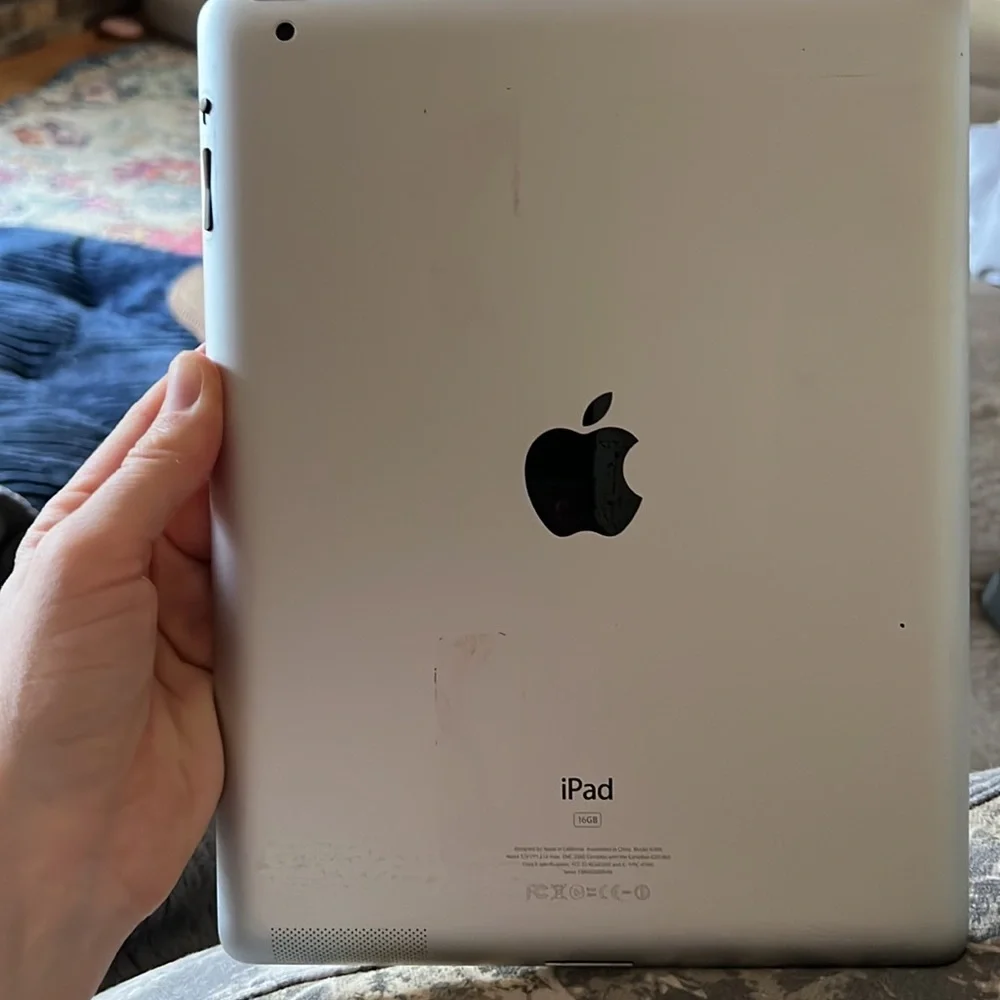 Vintage Apple Tablet with Sleek Design and Vibrant Display